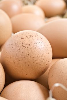 Fresh healthy eggs from the farm ready to be cooked