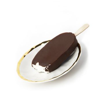 choc-ice cream on a stick
