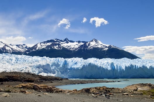 photo was taken on the glacier Perito Moreno.