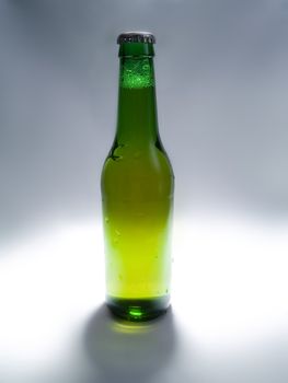 Green beer bottle