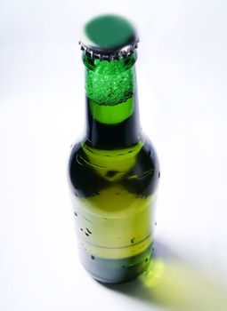 Green beer bottle