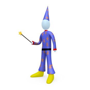 Computer generated 3d image - Wizard .