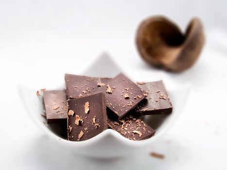 Close-up of chocolate in a kitchen