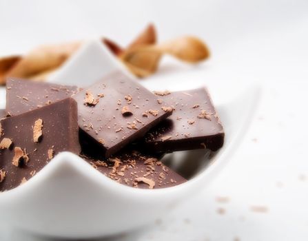 Close-up of chocolate in a kitchen