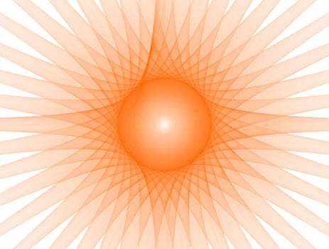 bright sunny fractal sun