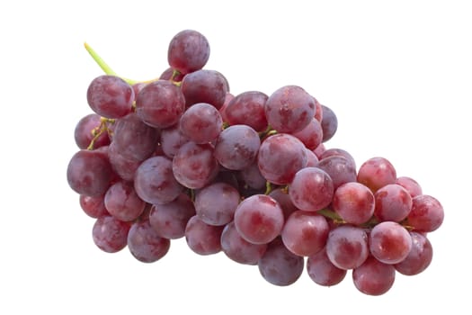 Grape cluster isolated on white background
