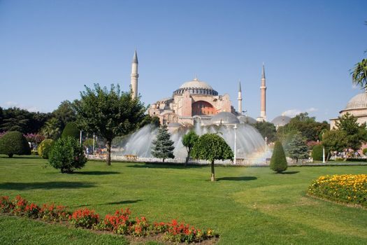 minaret dome islam mosque blue sky gardens