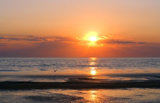 Beautiful Sunset over sea