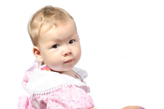 baby small child isolated white happiness cheerful