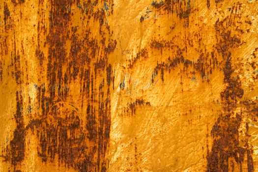 Photo of the texture of rusty painted metal