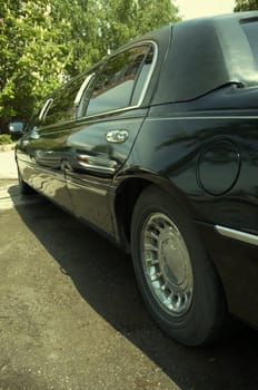 black limousine