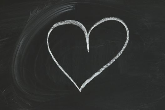 love in  the school (focus on the center of the blackboard)