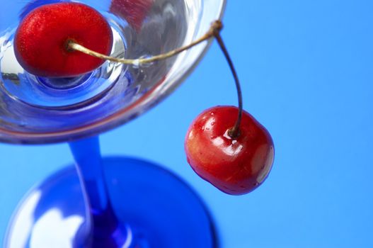 night club cocktail(focus on the cherry)