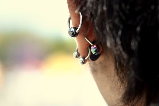 ear with piercing(special photo f/x)