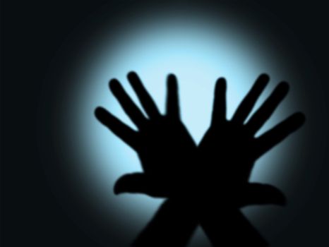 dark horror(hands with cool light,special f/x,made from my images)