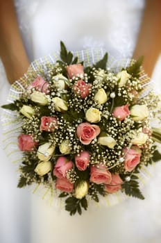 bridal bouquet(focus on the flowers,special photo f/x)