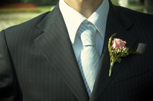 necktie of the fiance in close up(special photo f/x)