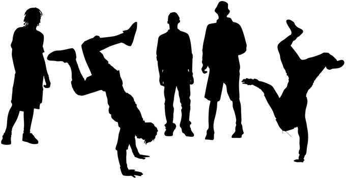 isolated dancers(great for your design and art work)