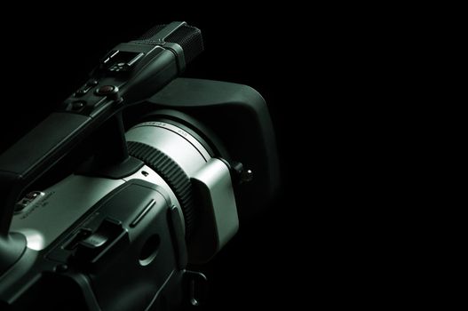 special toned photo f/x,focus point on the microphone and space for your text