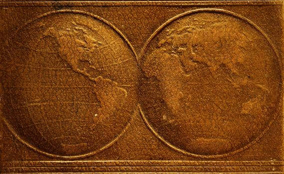 special toned photo f/x,scan of the old atlas
