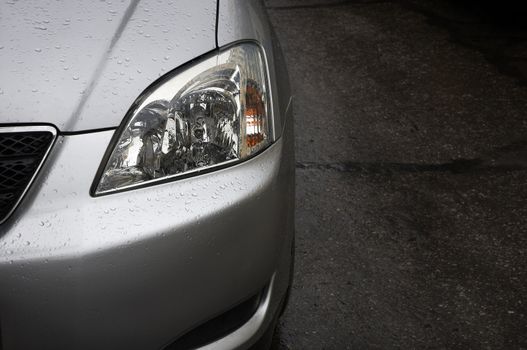 wet car with space for text(special photo f/x)