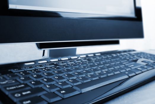 special photo toned and soft f/x, focus point on center( keyboard)