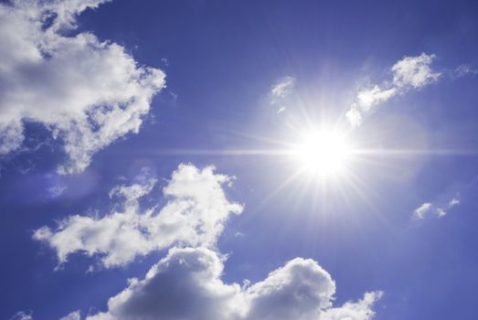 special lens flare f/x,focus point on the sun