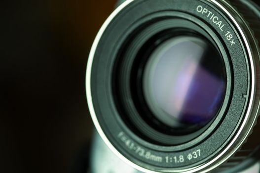 special photo f/x ,focus point the nearest part of the lens  and space for your text