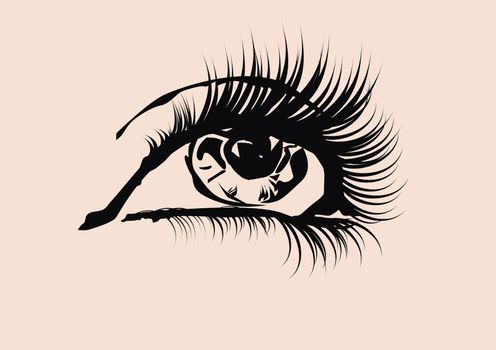 eye in close up ,high detailed,glam style