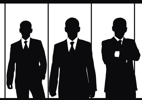 business team in office (place your design or text on white or black area, made from my photos)