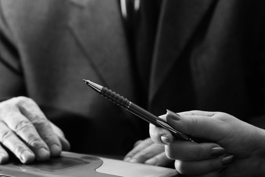 special photo tone , focus point on the pen