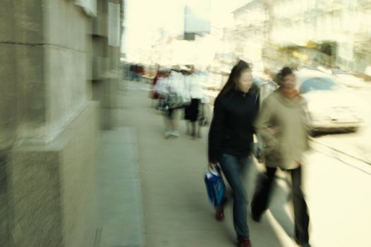 special motion blur photo f/x and yellow toned