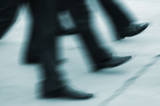 business motion (special photo toned and blur f/x)