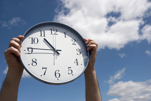 special photo toned f/x, focus point on the clock