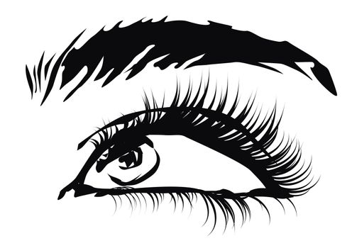 eye in close up ,high detailed,glam style