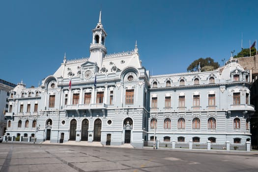 Monument of the Armada de Chile, near the port of Valparaiso, a UNESCO World Heritage