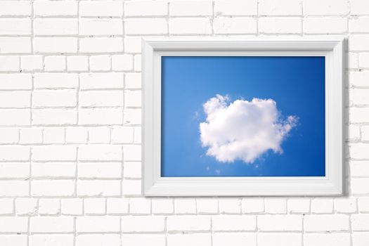picture on white wall background, made from my images and photos