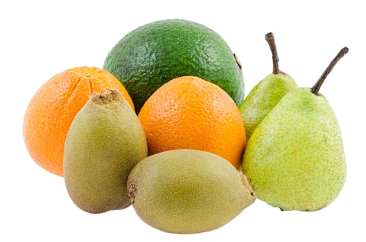 avocado, orange, gold kiwi, pears for healthy diet