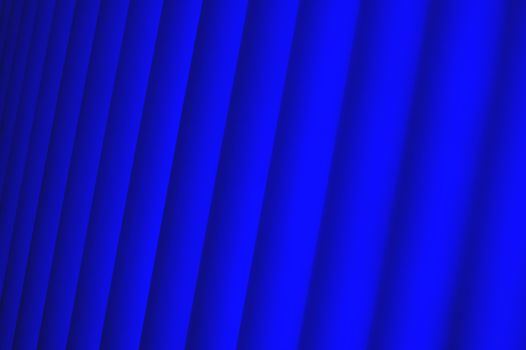 A wave of blue corrugations receding into the distance. 
