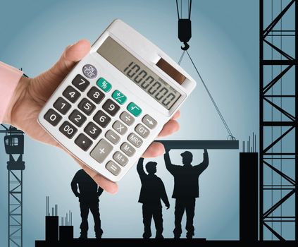 special finance concept (made  from my images) building invest