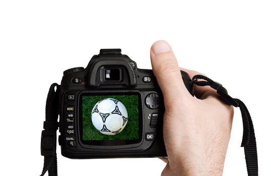 sport photo concept,focus point on nearest part of image