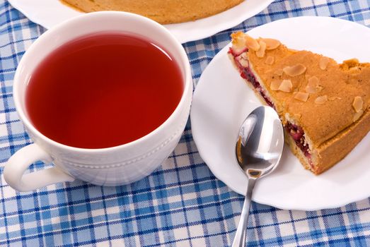food concept, focus point selective on pie