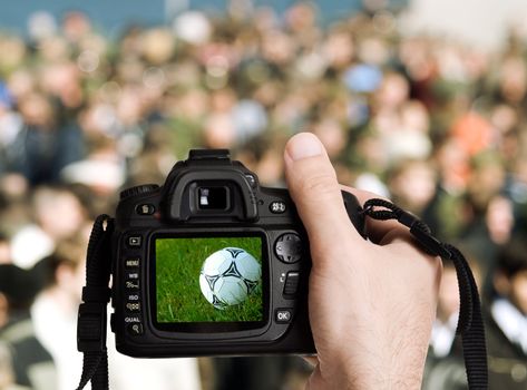 sport photo concept,focus point on nearest part of image