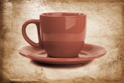 tea concept isolated on white background, special textured f/x