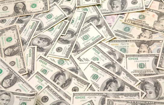 money background from usa cash, focus point on center