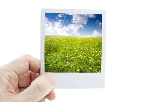 photography concept isolated on white background, selective focus,made from my images