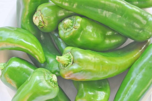 Green pepper, aka sweet pepper or chilli capsicum