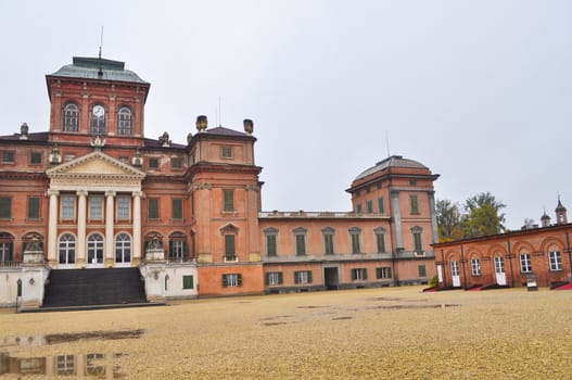 Castello di Racconigi baroque castle in Piedmont Italy