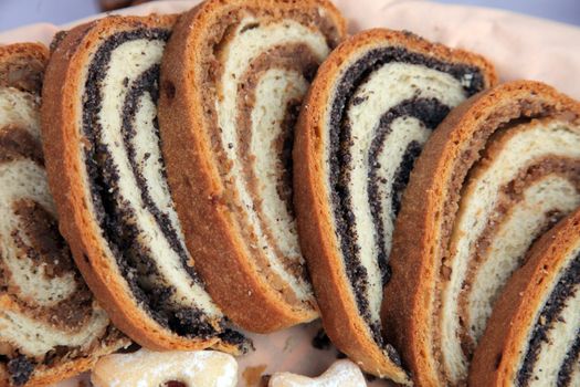 Poppy seed and walnut rolls