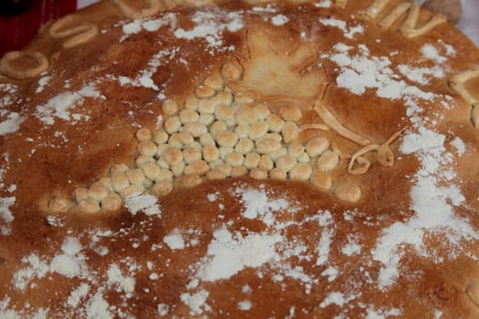 Closeup of delicious homemade bred